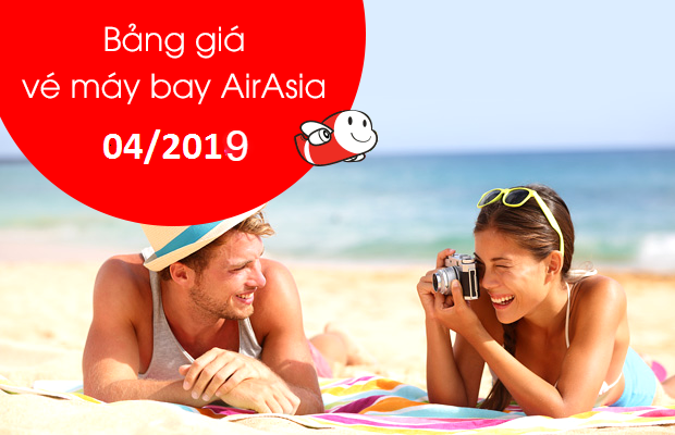 Giá vé máy bay AirAsia tháng 4/2019