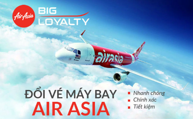 Đổi vé máy bay Air Asia