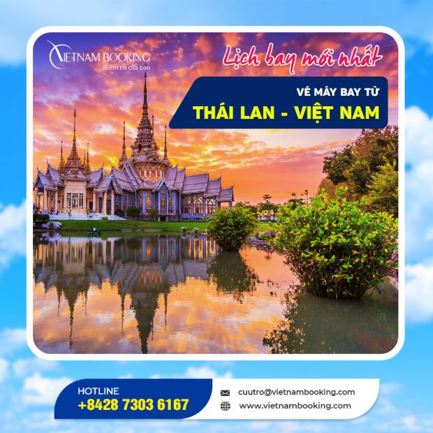 Mua vé máy bay từ Thái Lan về Việt Nam giá ưu đãi